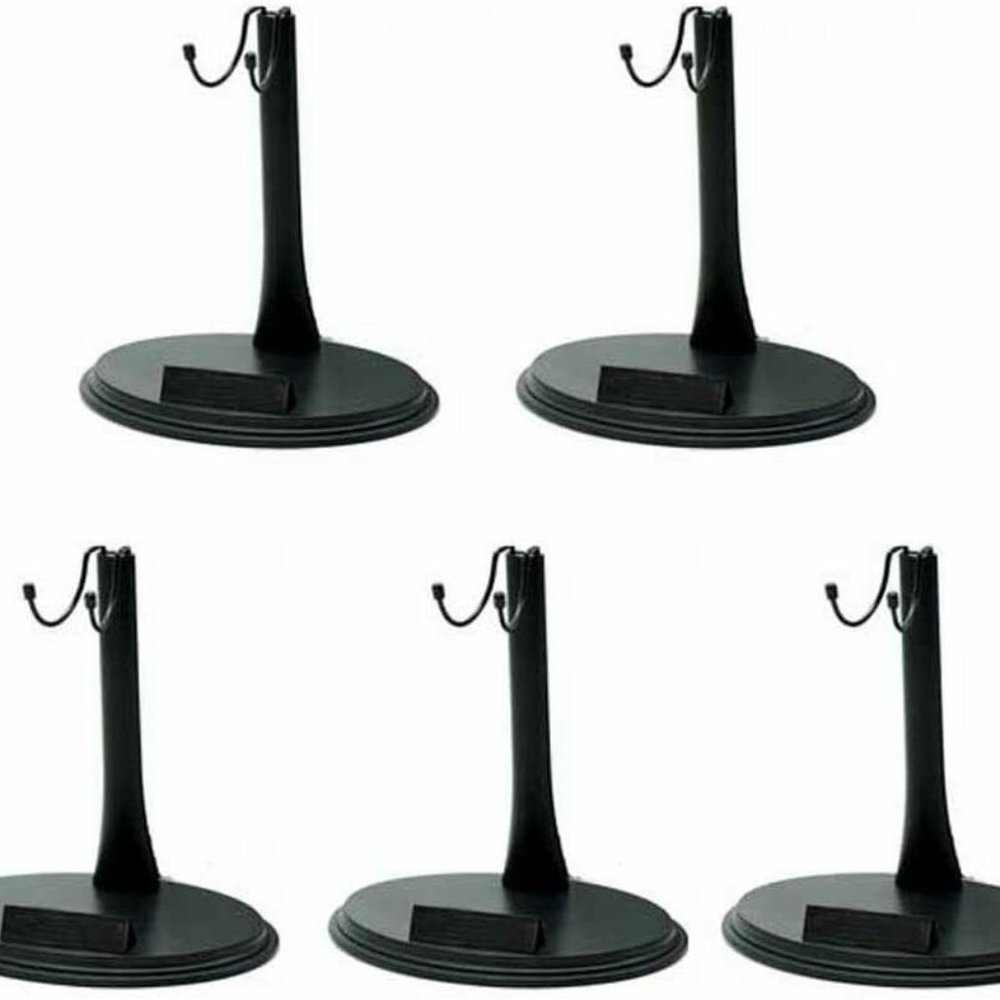 NEW Lot of FIVE12 inch Dolls Stand Holder Plastic Action Figure Stand